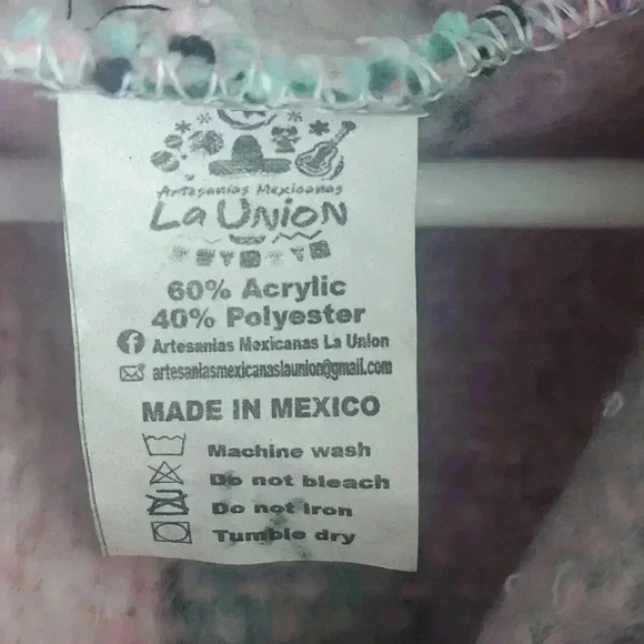 Multi Color Poncho - Picture 2 of 4